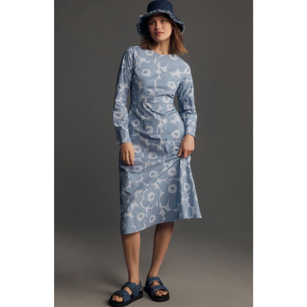nwt ANTHROPOLOGIE x MARIMEKKO sz S Katse Unikko Midi